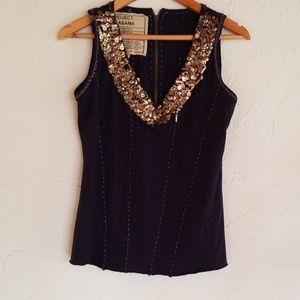 NWT Anthro Project Alabama Gold Top Sz M